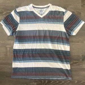 American Rag Striped V-Neck